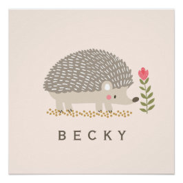Glücklicher Hedgie Poster