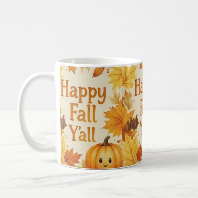 Glücklicher Herbst für Euch Tasse (Links)