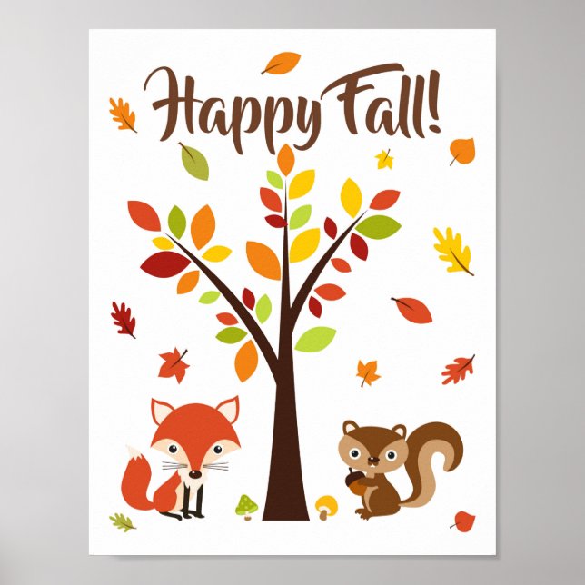 GLÜCKLICHER HERBST! POSTER (Vorne)