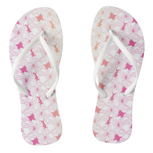 Glücklicher Hibiskus Flip Flops