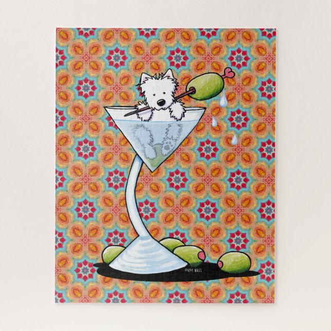 Glücklicher Highland Martini Puzzle (Vertikal)
