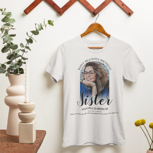 Glücklicher himmlischer Geburtstag Foto-Erinneru T-Shirt