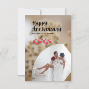 Glücklicher Hochzeitstag Dankeskarte