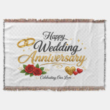 Glücklicher Hochzeitstag | Elegante goldene Ringe