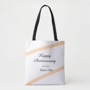 Glücklicher Hochzeitstag orange Pastelllinien Name