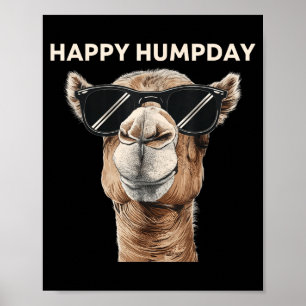 Glücklicher Höckertag Kamel Lustiger Mittewoche Mo Poster