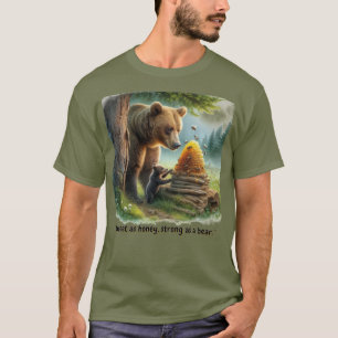 Glücklicher Honigbär Herren T-Shirt
