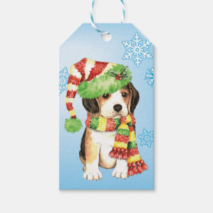 Glücklicher Howliday Beagle Geschenkanhänger