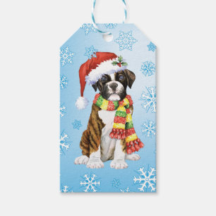 Glücklicher Howliday Boxer Geschenkanhänger
