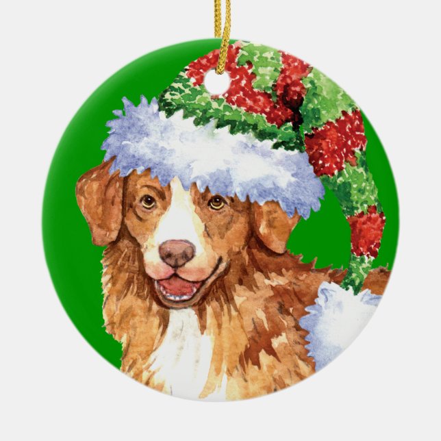 Glücklicher Howliday Toller Keramikornament (Vorne)