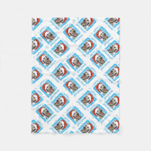 Glücklicher Howlidays irischer Wolfhound Fleecedecke