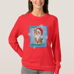 Glücklicher Howlidays mini amerikanischer Schäfe T-Shirt