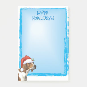 Glücklicher Howlidays Treeing Wanderer Post-it Klebezettel