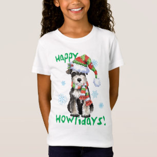 Glücklicher Howlidays Zwergschnauzer T-Shirt