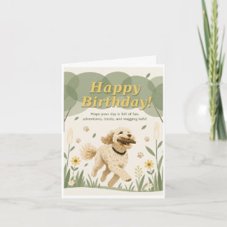 Glücklicher Hund Alles Gute zum Geburtstag Karte