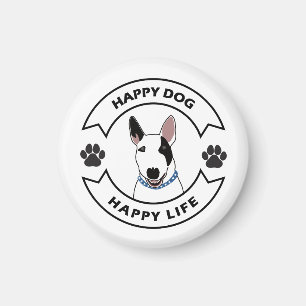 Glücklicher Hund, glückliches Leben Magnet