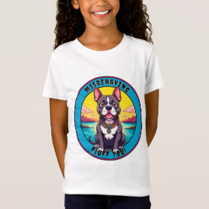 Glücklicher Hund in einer schönen Landschaft T-Shirt