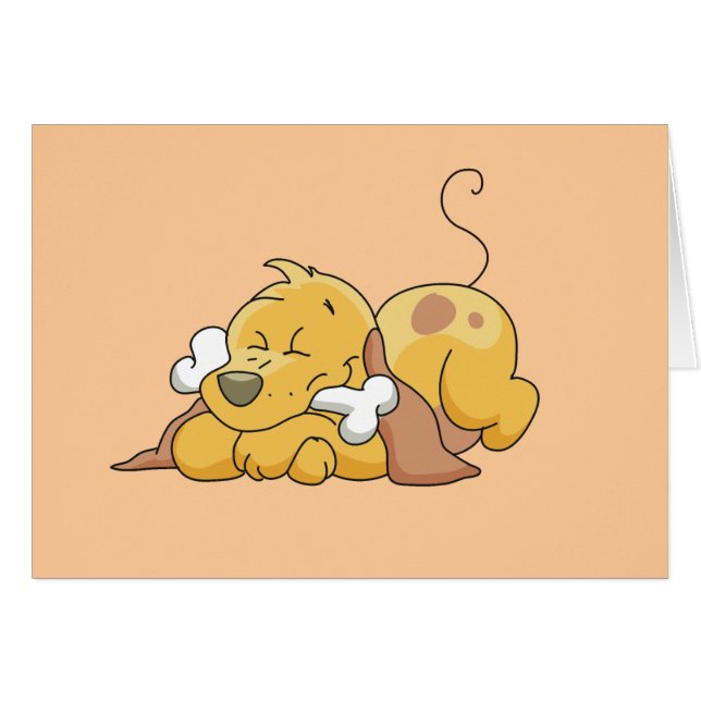 Glücklicher Hund mit Knochen-T-Shirts und (Vorderseite (Horizontal))