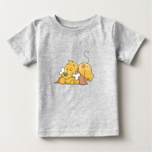 Glücklicher Hund mit Knochen-T-Shirts und Baby T-shirt