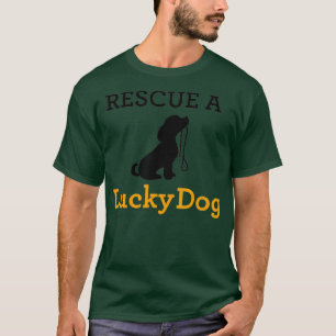Glücklicher Hund Rettung eines glücklichen Hundes T-Shirt