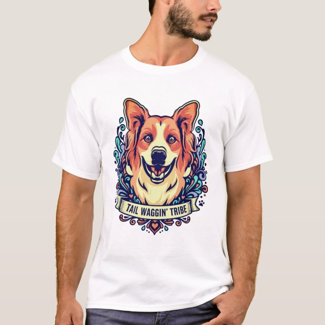 Glücklicher Hund-T-Shirt T-Shirt (Vorderseite)