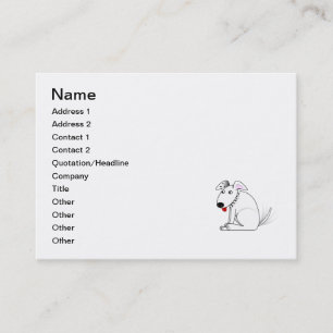 Glücklicher HundeCartoon Visitenkarte