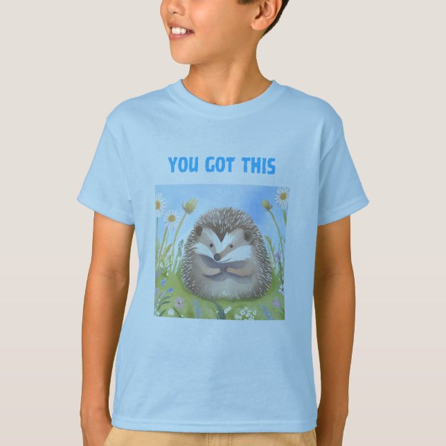 Glücklicher Igel T-Shirt (Vorderseite)