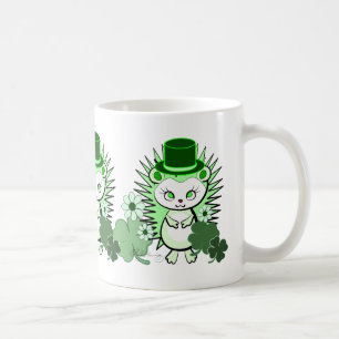 Glücklicher irischer Igel Kaffeetasse