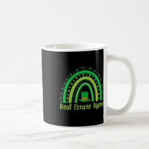 Glücklicher irischer Shamrock-Regenbogen-Paddy-Tag Kaffeetasse
