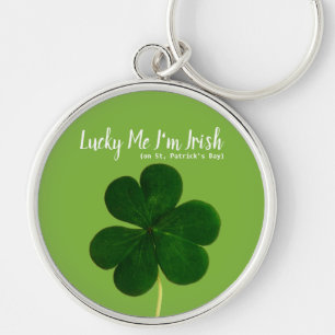 Glücklicher irischer St. Patrick's Day Grüner Klee Schlüsselanhänger