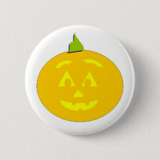 Glücklicher Jackolantern Halloween Knopf Button