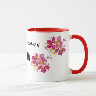 Glücklicher Jahrestag 45. Tasse