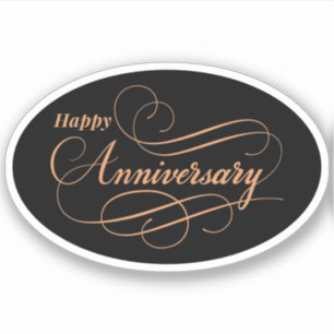 glücklicher Jahrestag Aufkleber