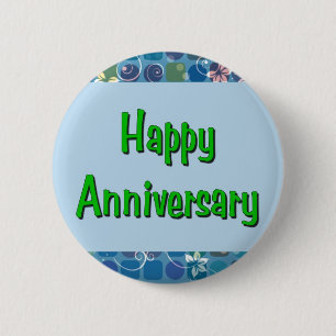 Glücklicher Jahrestag Button