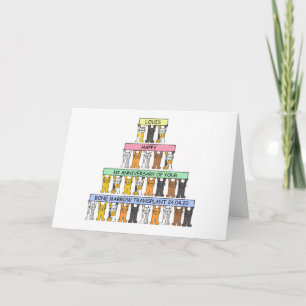 Glücklicher Jahrestag der Knochen Marrow Transplan Karte