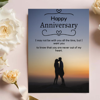 glücklicher Jahrestag Folien Feiertagskarte