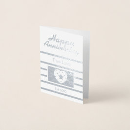 glücklicher Jahrestag Folienkarte