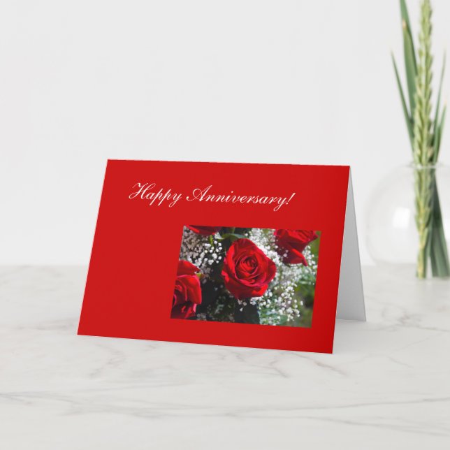 Glücklicher Jahrestag! Karte (Vorderseite)