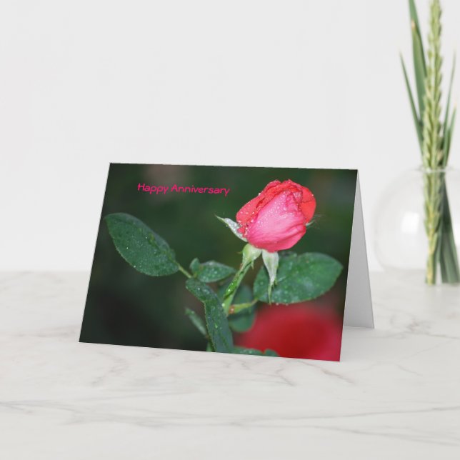 glücklicher Jahrestag Karte (Vorderseite)