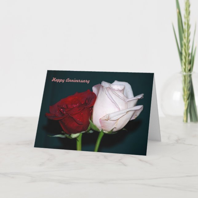 glücklicher Jahrestag Karte (Vorderseite)