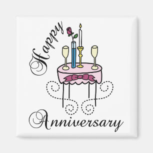 glücklicher Jahrestag Magnet