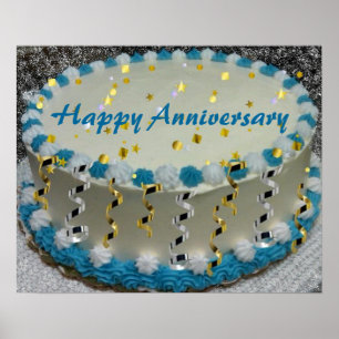 glücklicher Jahrestag Poster