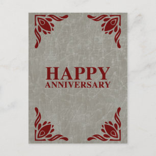 glücklicher Jahrestag Postkarte