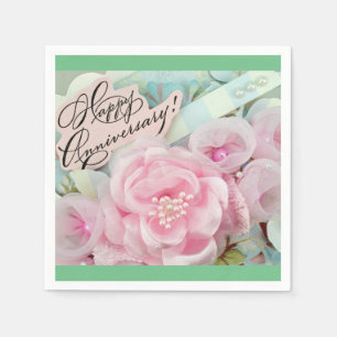 glücklicher Jahrestag Serviette