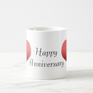 Glücklicher Jahrestag Tasse