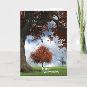 Glücklicher Jahrestag "zu unserem Pfarrer" Karte