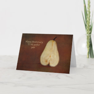 Glücklicher Jahrestag zum perfekten Paar Karte