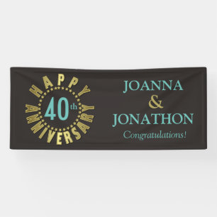 Glücklicher Jahresumlauf der Sterne Gold-ID173 Banner