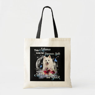 Glücklicher japanischer Spitz Mama-Hundebesitzer Tragetasche