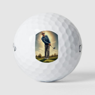 Glücklicher Joe Biden Golfball
